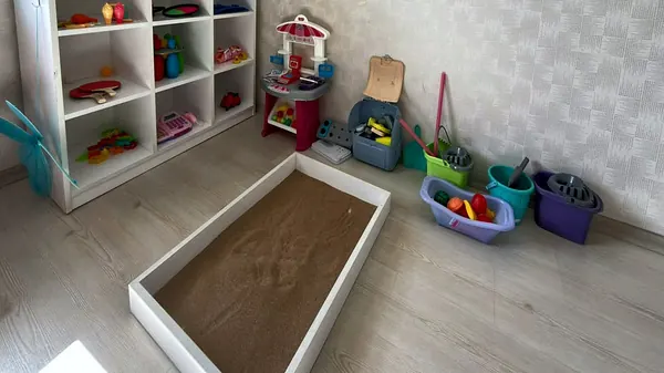 Selvi Özel Eğitim Keçiören-Yeşiltepe şubesinde kum tepsili oyun terapisi köşesi